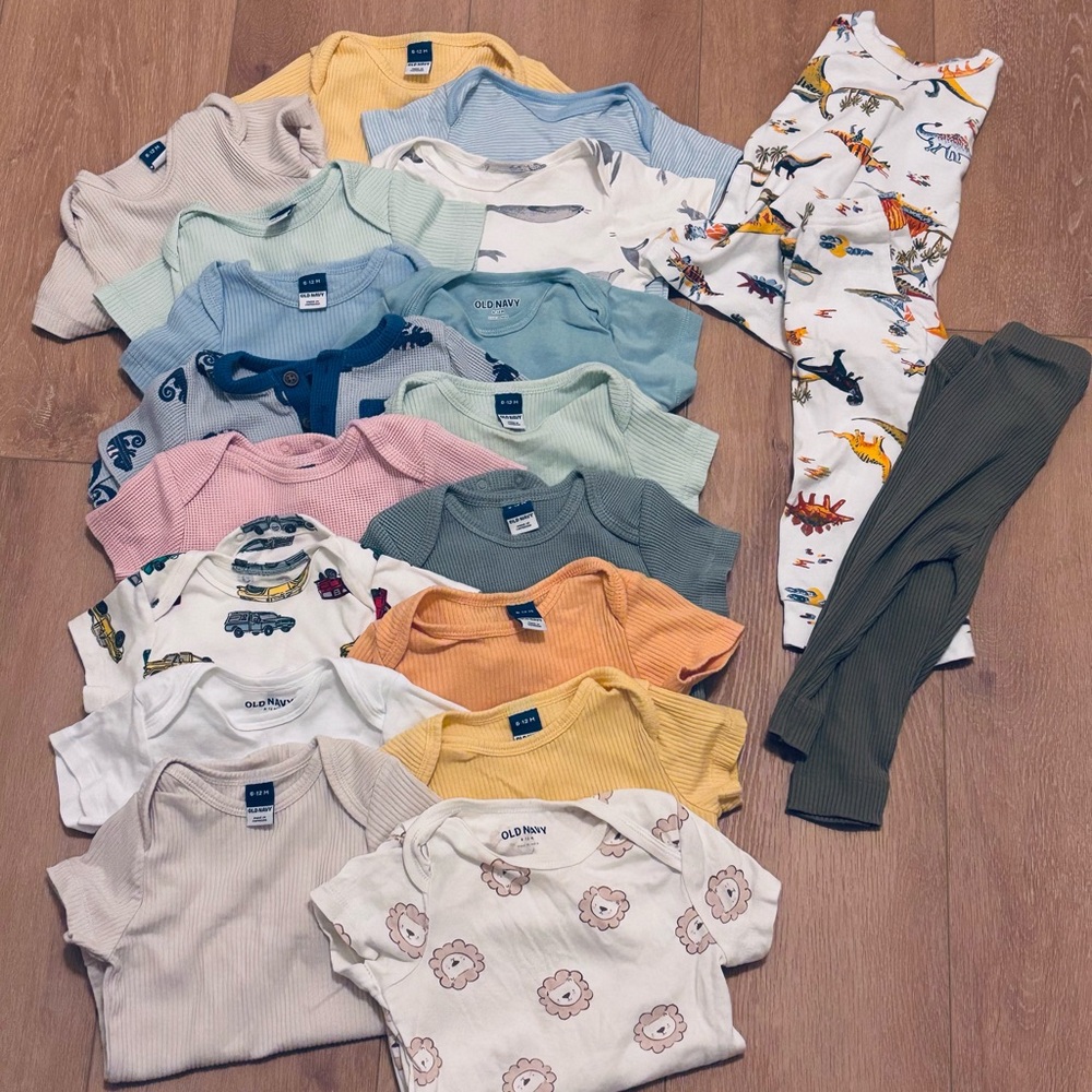 Old Navy Multicolor Baby Onesie Collection